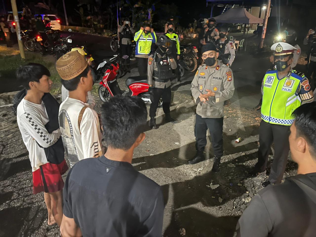 Patroli Balap Liar di Wonomulyo, Polisi Amankan Lima Motor 070422-Amankan Motor2