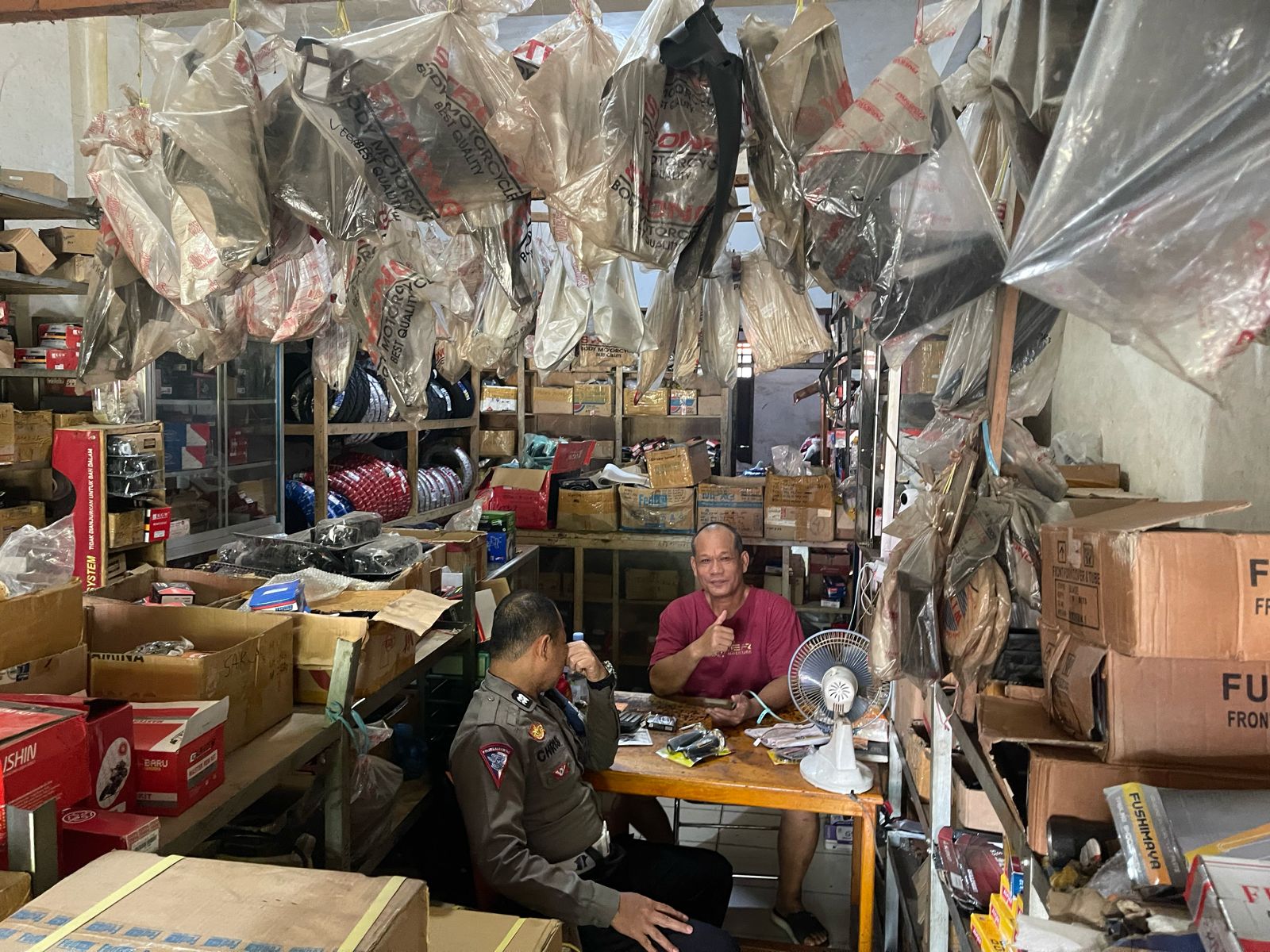 Satlantas Polres Polman Imbau Pengusaha Batasi Jual Knalpot Brong untuk Masyarakat Umum 310124-Knalpot