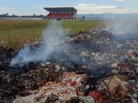 Stadion Gaswon Wonomulyo Polman Jadi Lokasi Buang-Bakar Sampah, Pemerintah Ngaku Akan Bersihkan