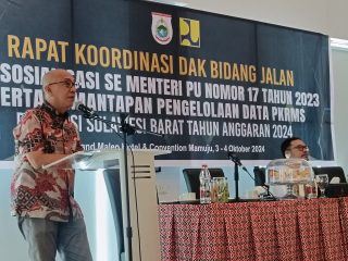 Rakor PUPR se Sulbar, Sinkronisasi Data Pembangunan Infrastruktur Jalan