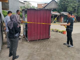 Booth Container Konter Pulsa Disatroni Pencuri di Wonomulyo Polman, Kerugian Rp 10 Juta