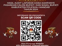 KPU Polman Umumkan Hasil Audit Dana Kampanye Cabup-Cawabup Pilkada 2024