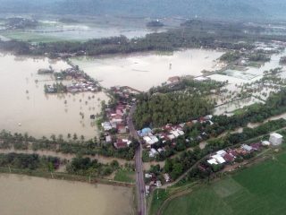 Banjir di Tonrolima Polman Rendam 150 Ha Sawah - 40 Ha Kebun