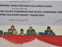 DPRD Sulbar Gelar Rapat Paripurna Pengumuman Paslon Cagub-Cawagub Terpilih