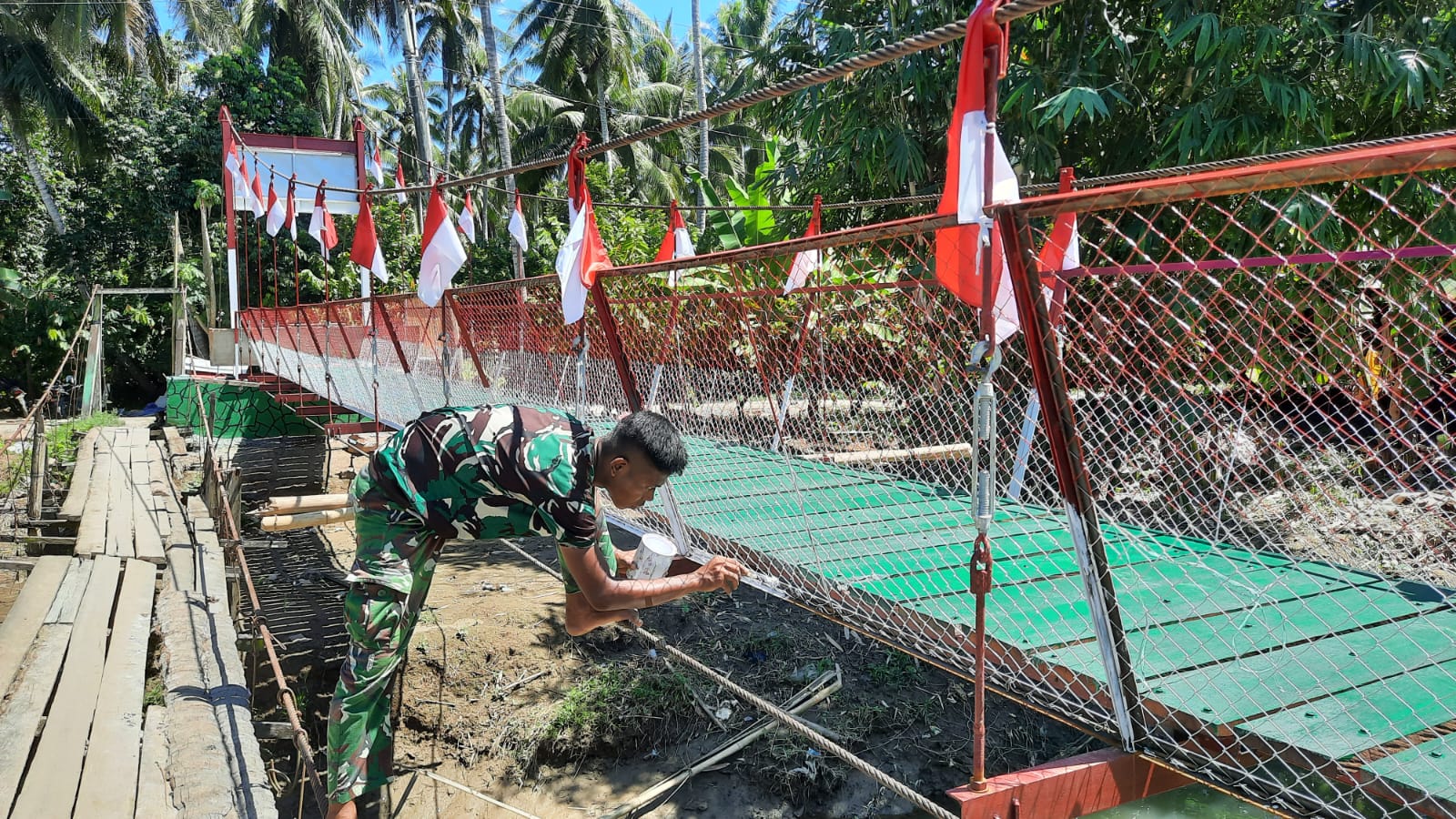 Jembatan Perintis Garuda di Bulubawang Polman Segera Difungsikan