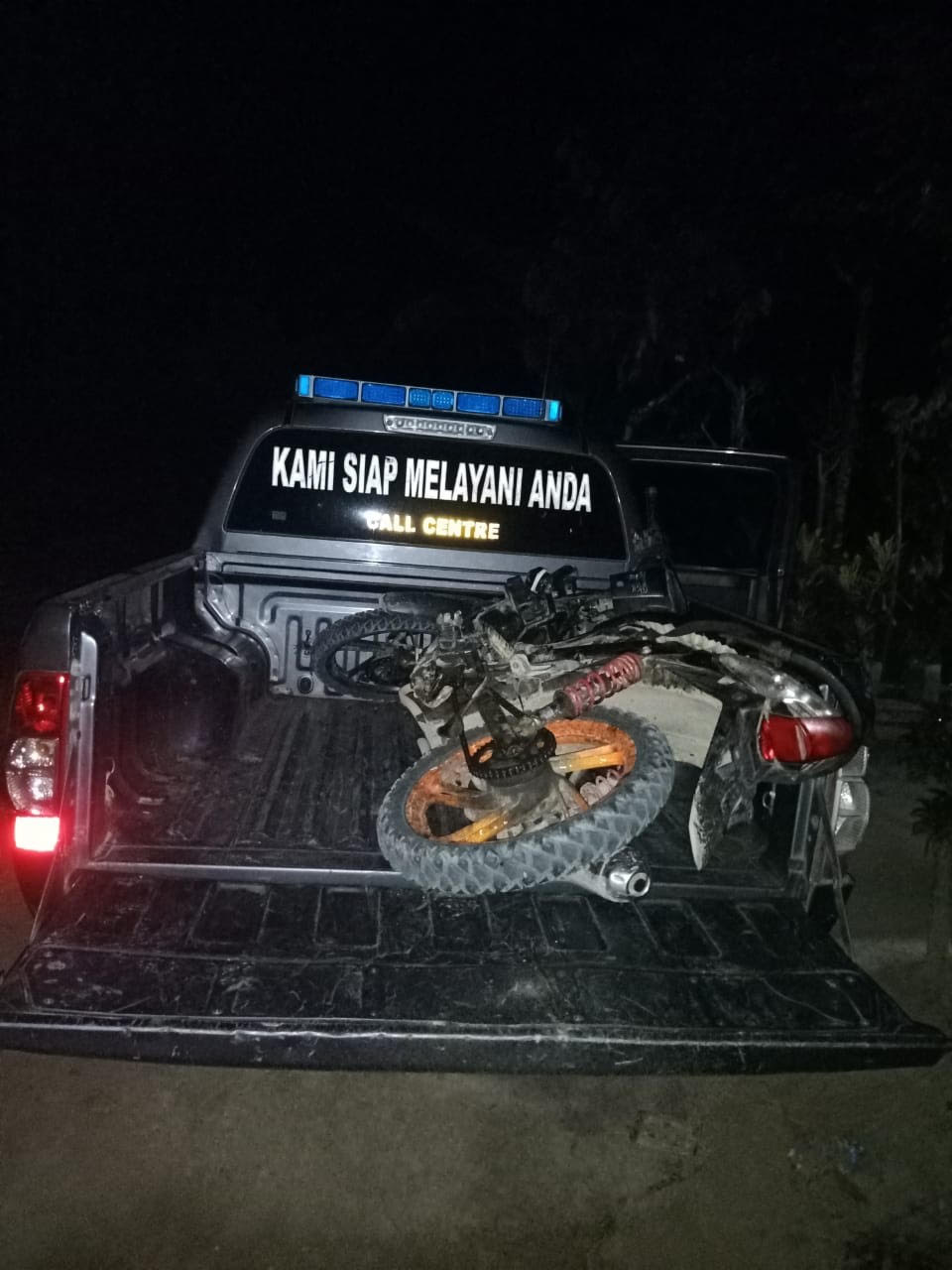Brukk.....Gagal Melambung, Pemotor di Tapango Tabrak Bentor 280519-Korban Laka2
