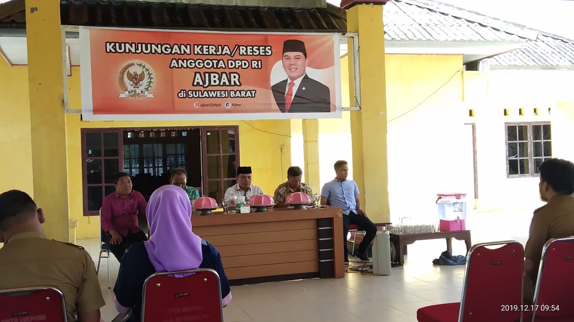 Reses di Wonomulyo, Ajbar Ingatkan Para Kepala Desa Terkait Pengelolaan DD