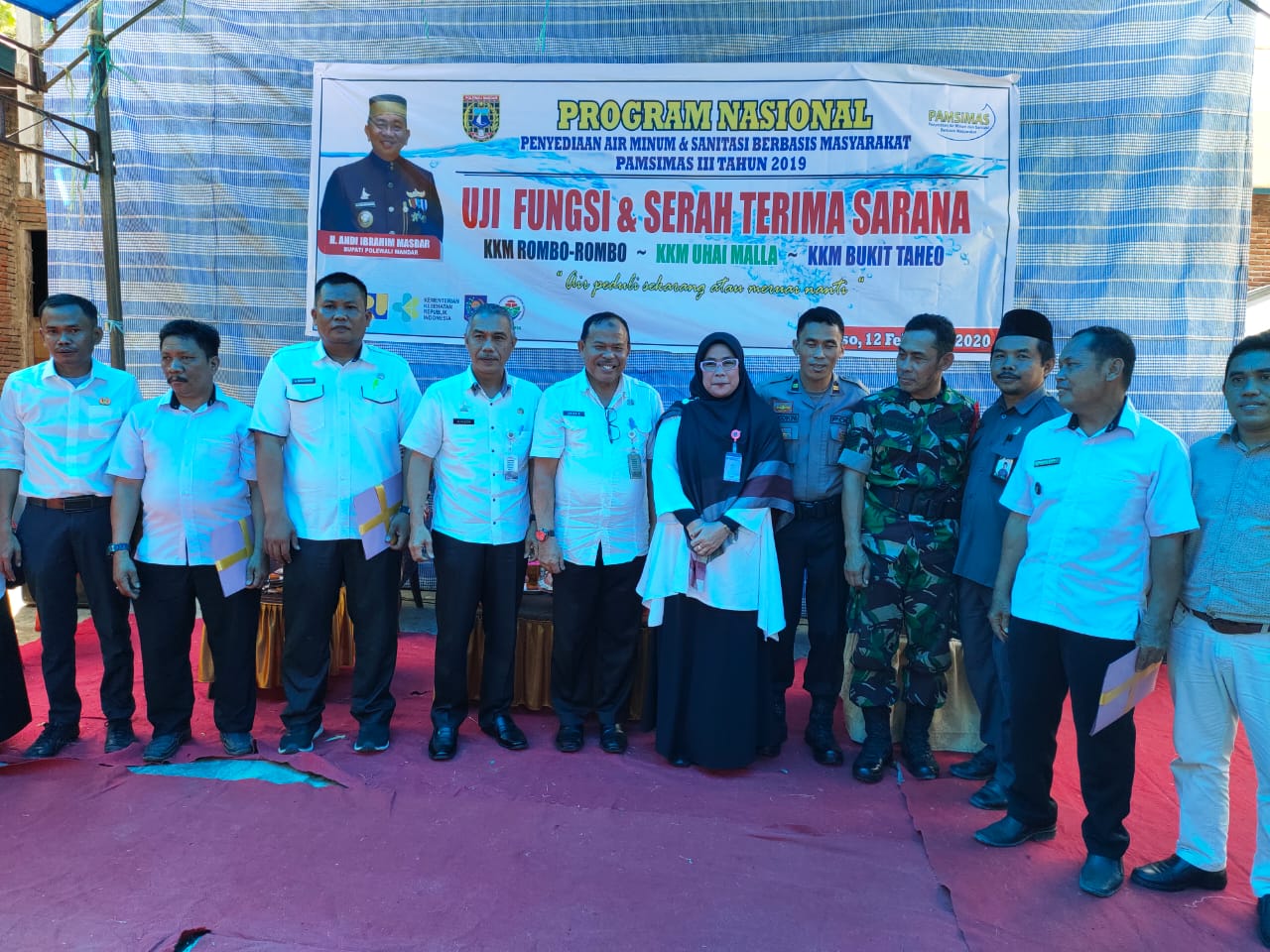 FOTO : Uji Coba & Serah Terima Sarana Pamsimas di Desa Riso