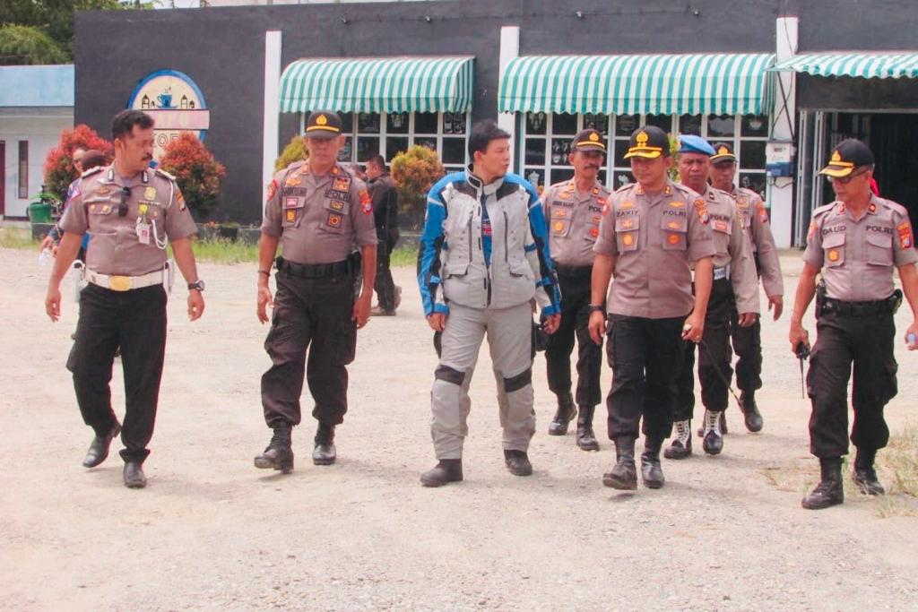 Kapolres Mateng Terima Kunjungan Rombongan Moge MBI Bandung