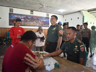 Kodim 1402/Polman Gelar Berbagai Kegiatan Sosial dalam  Rangka HUT TNI ke 78