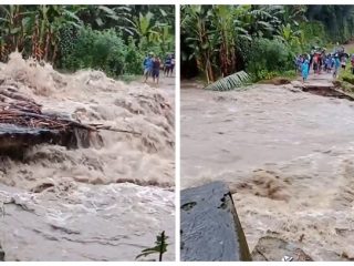 Jembatan 33 Meter Hanyut Akibat Luapan Sungai Masunni di Polman, 4 Dusun Terisolir