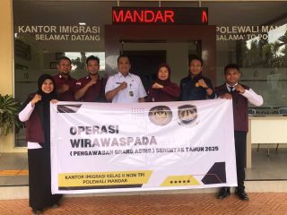 Imigrasi Polman Gelar Operasi Wira Waspada untuk Perkuat Pengawasan Orang Asing