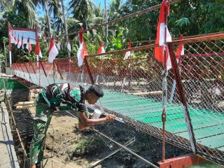 Jembatan Perintis Garuda di Bulubawang Polman Segera Difungsikan
